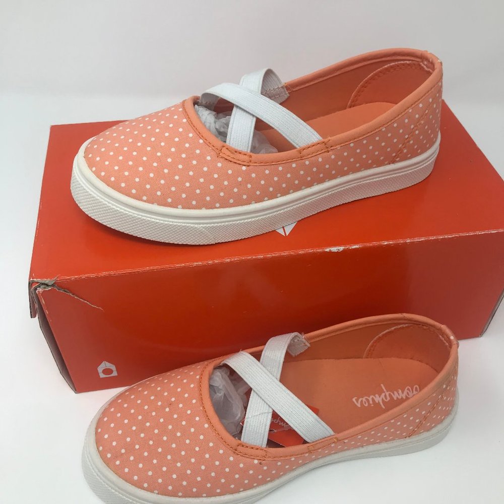 Oomphies Orange Polka Dot Slip-On